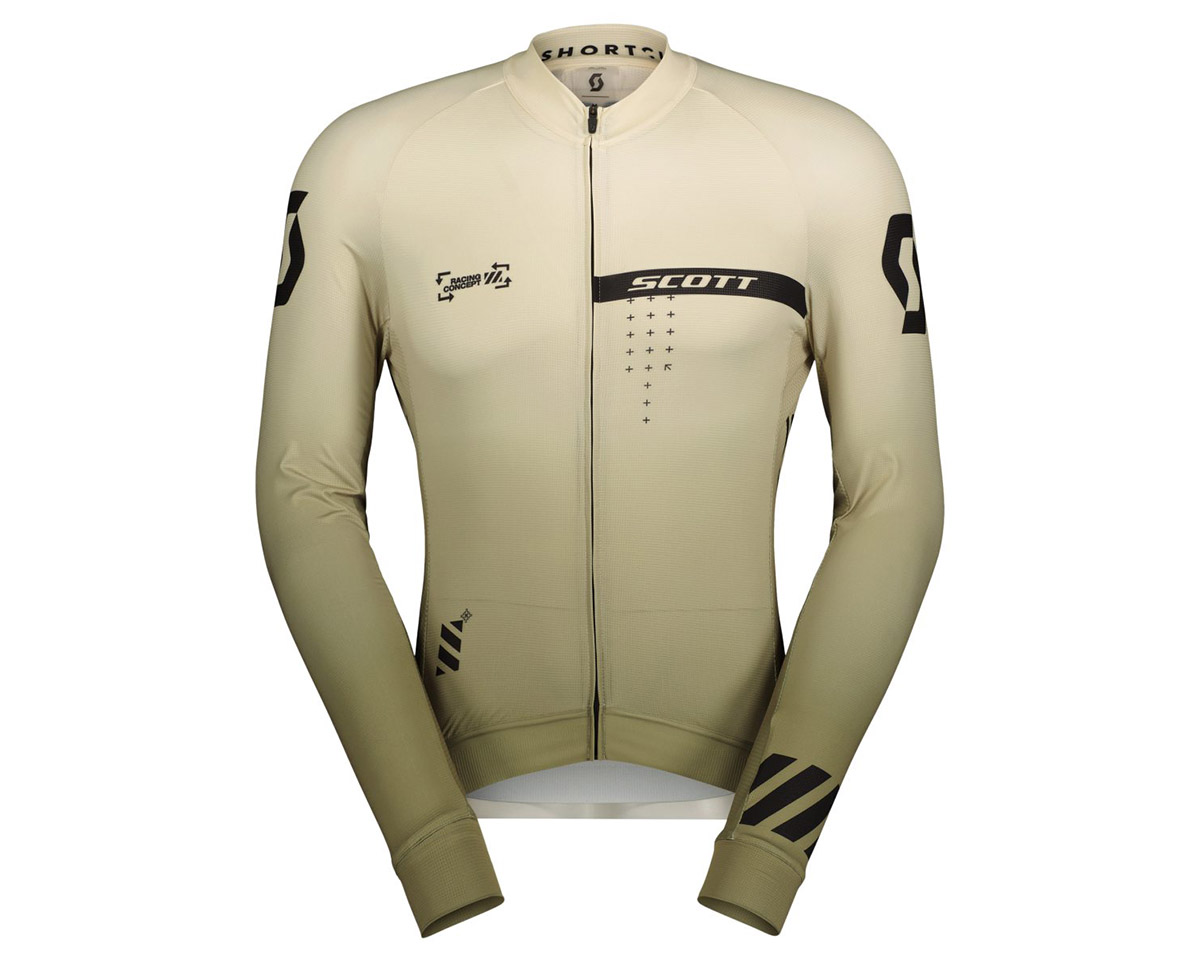 Maillot manches longues Homme RC PRO Blanc Coton/Noir